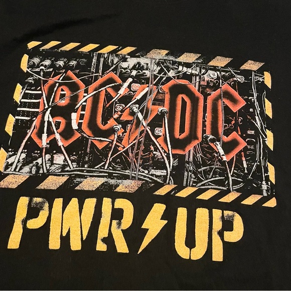 AC/DC Black Tee Shirt PWR UP Men’s Size 4X Tshirt - Picture 3 of 16